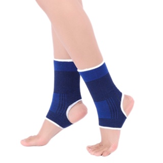 Par de Tornozeleiras Azuis de Elástico Pé e Tornozelo Esportivo em Oferta na Shopee