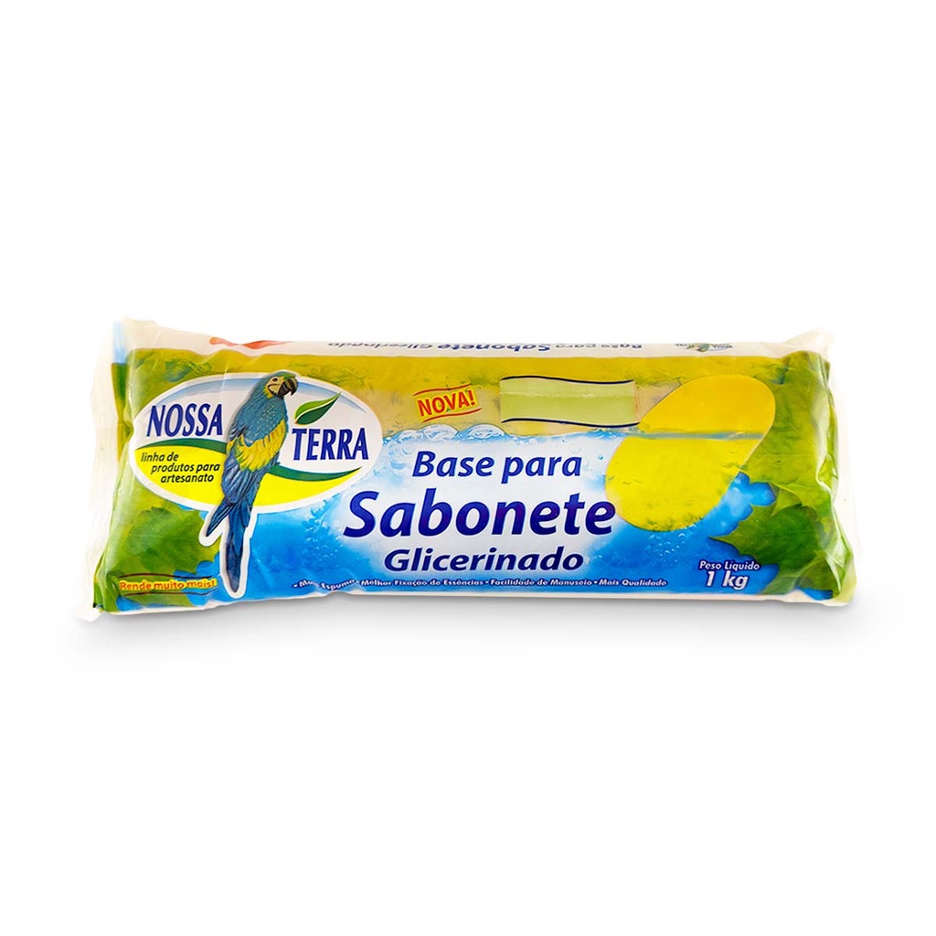 Base Glicerina Transparente 1kg Sabonete Nossa Terra em Oferta na Shopee
