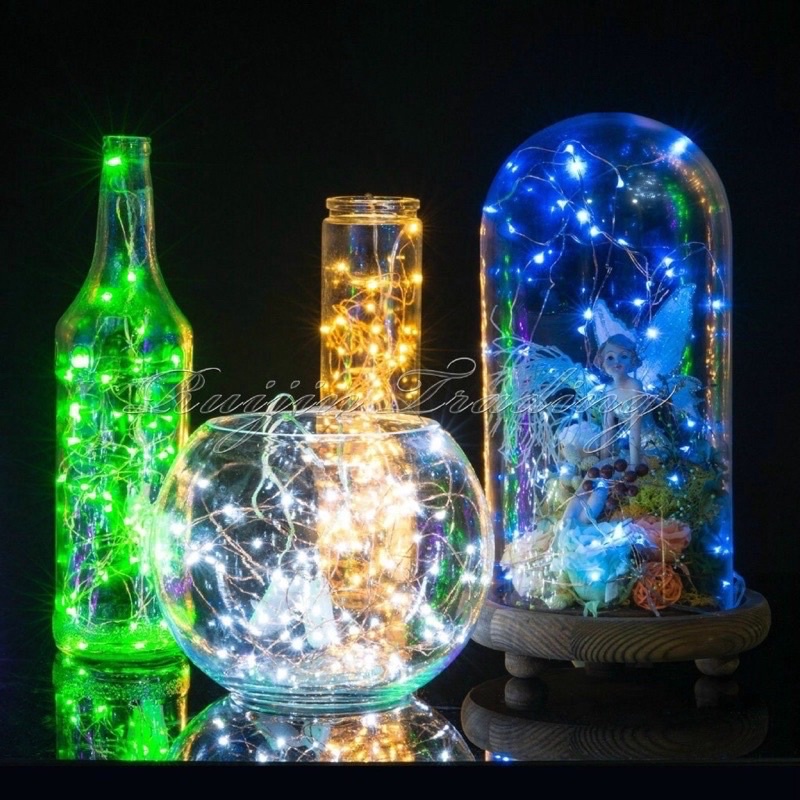 Detalhes do Fio Fada 3 metro  Cordão Luz Cores decolar festas 30  Leds de 2 Pilha Promoção