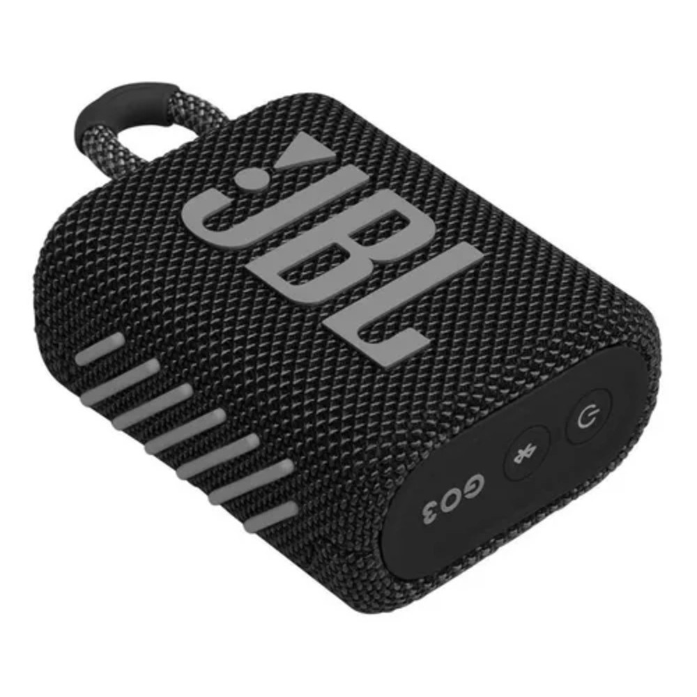 CAIXA DE SOM JBL GO3 BLACK PORTÁTIL BLUETOOTH ORIGINAL