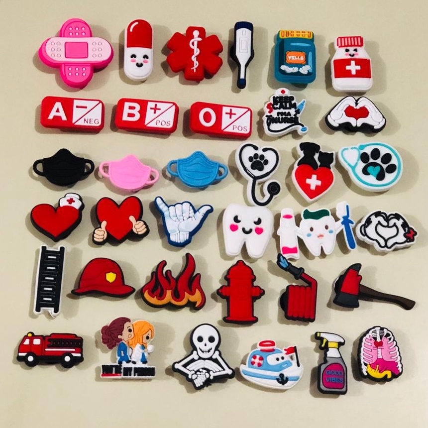 Pins/Jibbitz Para Crocs Área Da Saúde Medicina Enfermagem Odonto