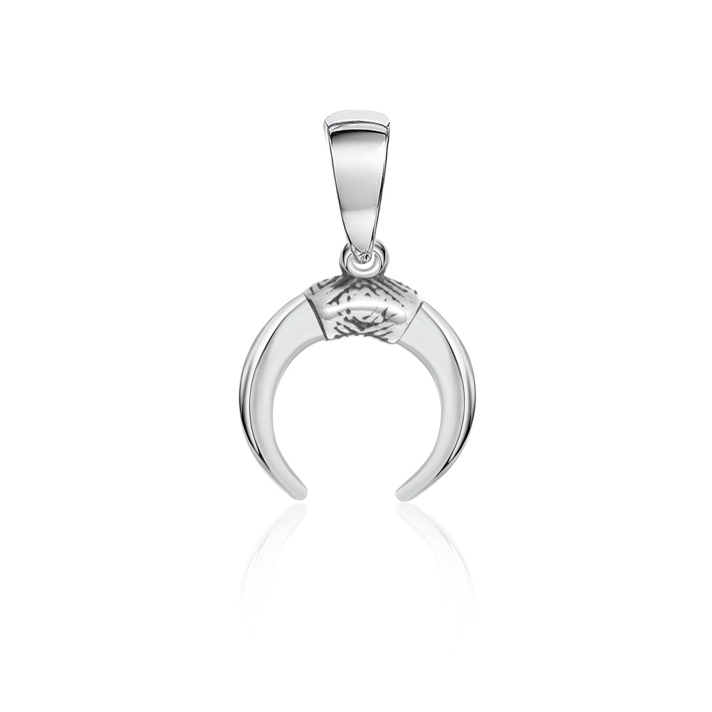 Pingente Chifre Prata 925 Joia De Qualidade Elegante Confortavel Estilo Único Acessório Elegante Design Exclusivo Deslumbrante Moderno Delicado Versátil Durável Garantia de qualidade
