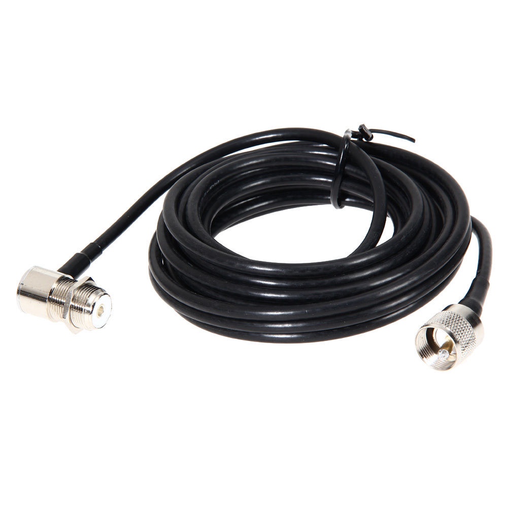 RG58 PL259 UHF A SO239 Conectores Antena De Rádio Móvel Para Carros De 5 Metros Cabo De Extensão Kenwood Yaesu ICOM TM-261 FT-1802-1807