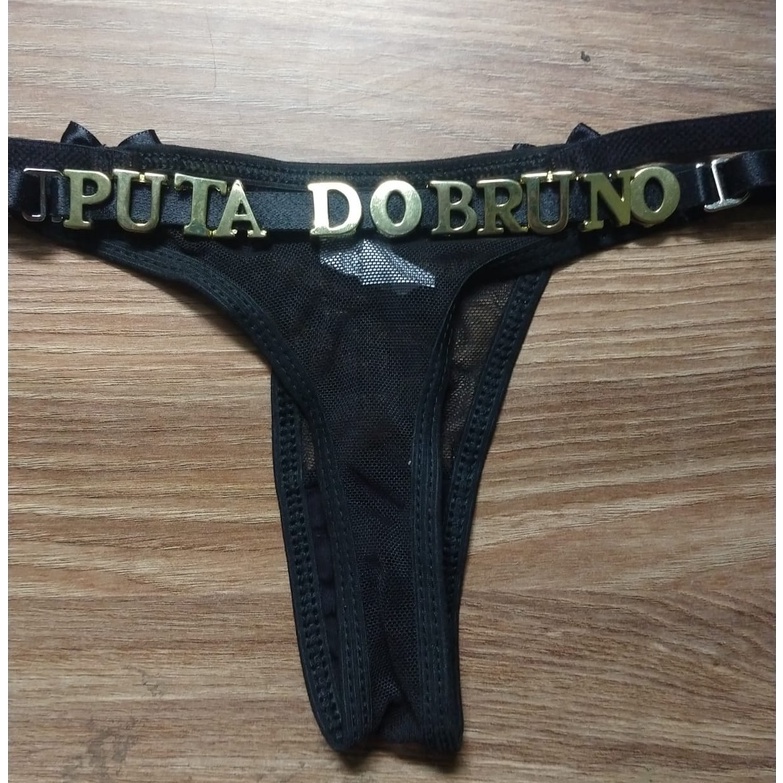 Kit Com 6 Calcinha Personalizada, Calcinha Com Letras  Atacado - Sexshop