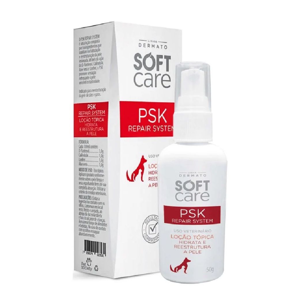 Loção Reestruturadora Soft Care Hidratante PSK Repair System 50g em Oferta na Shopee