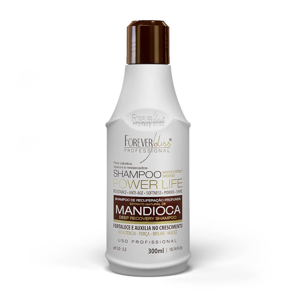 Shampoo Mandioca Power Life Forever Liss 300Ml