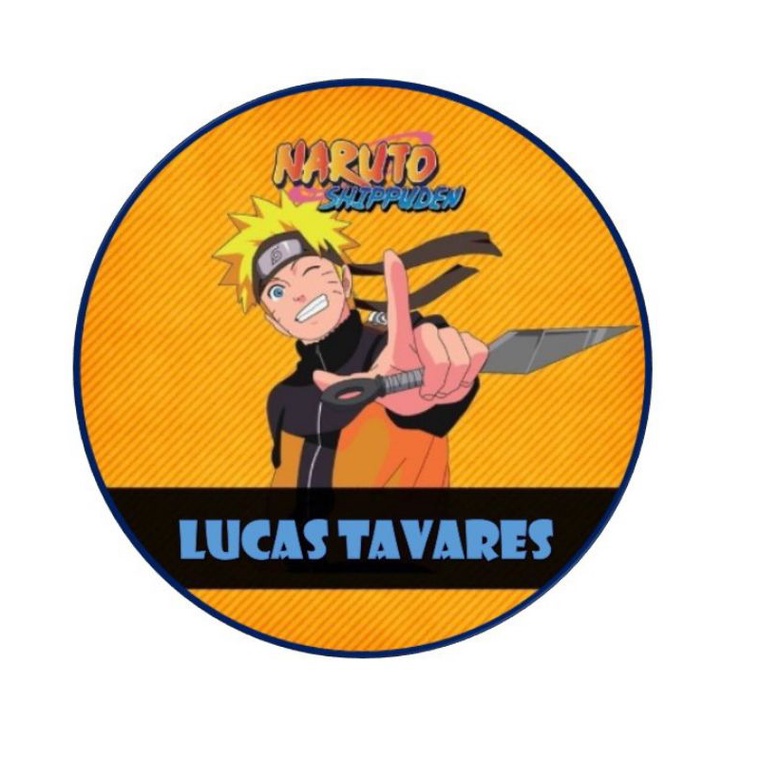 Naruto Adesivo C/ Nome do Seu Filho Festa