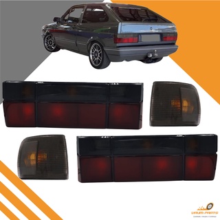 KIT Par de Lanterna Traseira FUMÊ + Par de Pisca FUMÊ - Gol Quadrado 1991 1992 1993 1994