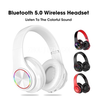 Fone de ouvido sem fio Bluetooth 5.0 Wireless Headset B39 Redução de ruído estéreo Sport Fone Headphone SD/TF Card Rádio
