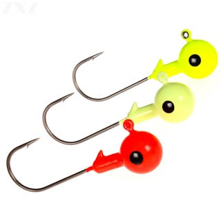15Pçs Cabeça De Chumbo Jig Pesca Gancho 1-10g Cores Misturadas Chumbo Ganchos Para Pesca Jigging Isca Anzóis Enfrentar em Oferta na Shopee