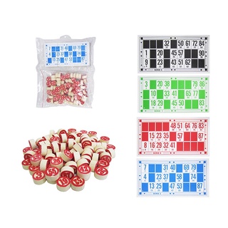 Bingo Loto Cartelas Pedras Em Madeira - Jogo Bingo | Shopee Brasil