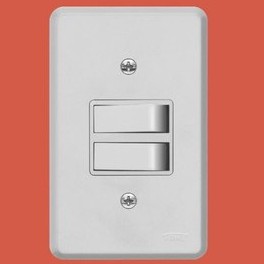 Interruptor C/placa 2 Sessao Paralela 110/220v Ref.2292 FAME Gris Cod.93
