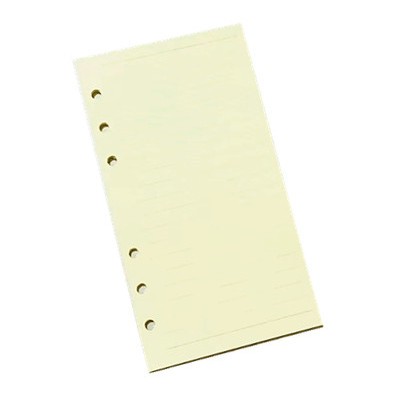 120 Folhas Pautadas A6 (Cor Creme) em Oferta na Shopee