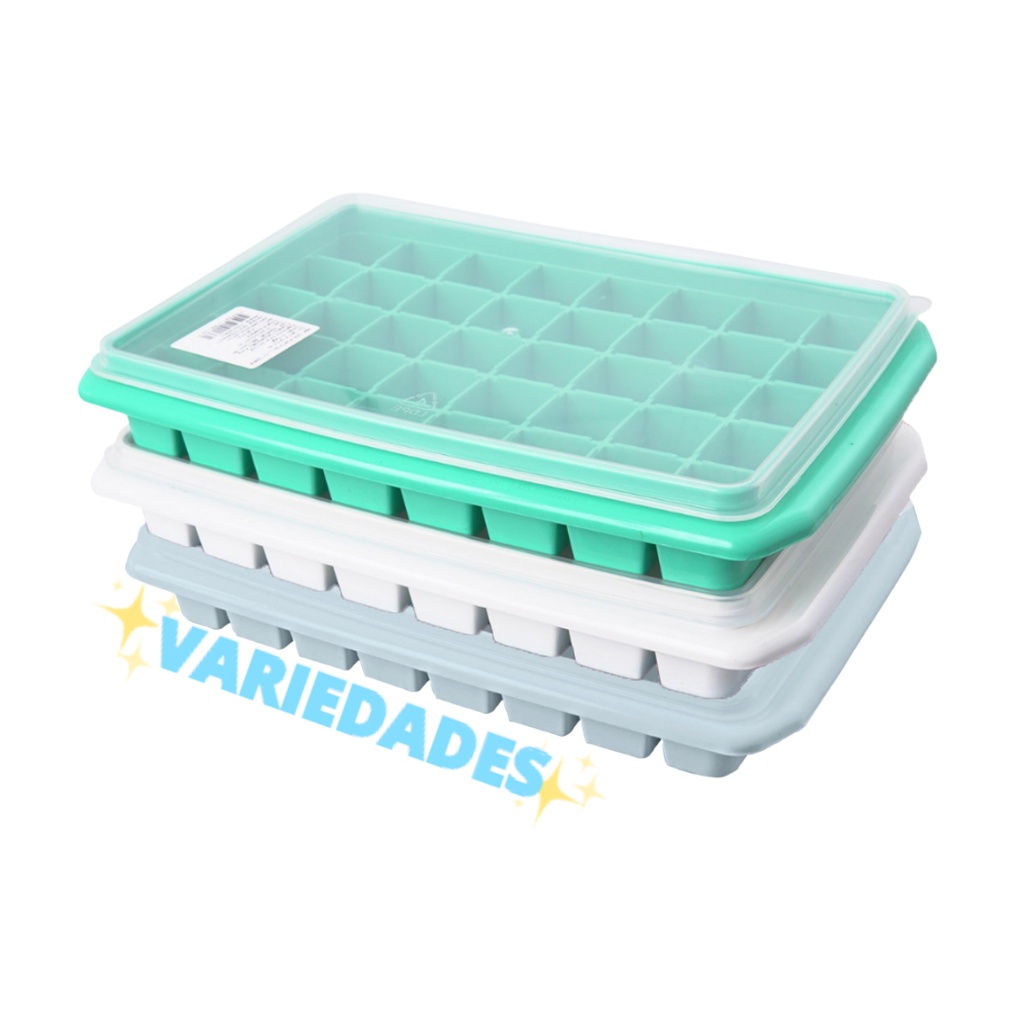 Formas de Gelo Kit 03 Unidades Resistentes com Tampa Diversas Cores em Oferta na Shopee