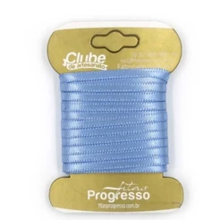 Fita em Cetim 212 Azul Bebê - 10mx4mm - 1un - Progresso