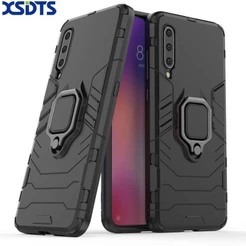 Capa Resistente De Silicone / Pc Anti-Impacto Com Suporte Para Xiaomi Mi 9 / Mi9 Se / Mi 9 Lite / Mi 9t Pro