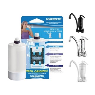 Refil de Purificação Original para Filtro Acqua Bella / Filtro Vitale - Vela Lorenzetti RV-01