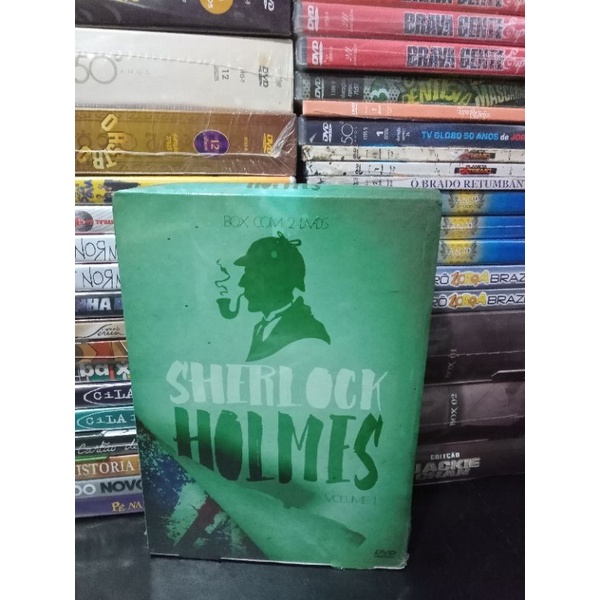 box 2 dvds Sherlock Holmes volume 1 Sherlock Holmes e a arma secreta e a mulher de verde lacrado de fabrica original
