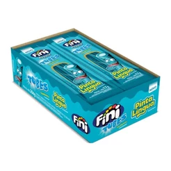 Mini Bala de Gelatina Tubes Framboesa Pinta Lingua 17g c/12 - Fini