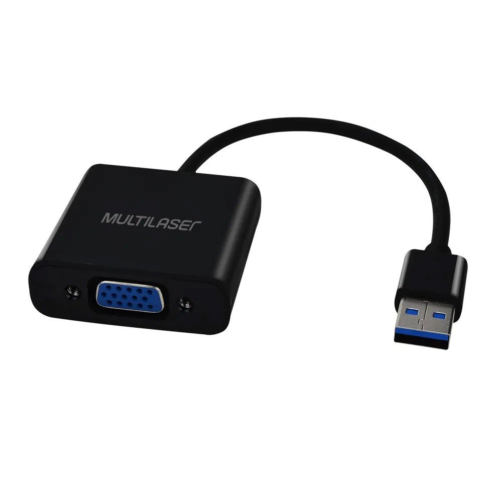 Cabo Conversor Usb Macho X Vga Femea Multilaser WI348 em Oferta na Shopee