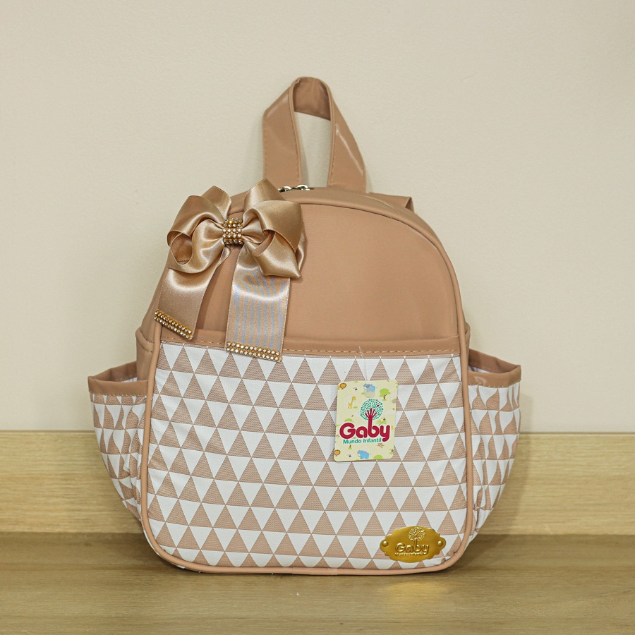 Mochila Bolsa De Costa Passeio E Creche Para Crianças E Bebê Lacinho ...