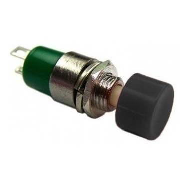 Chave Push Button Ds-323 Na Sem Trava Preta