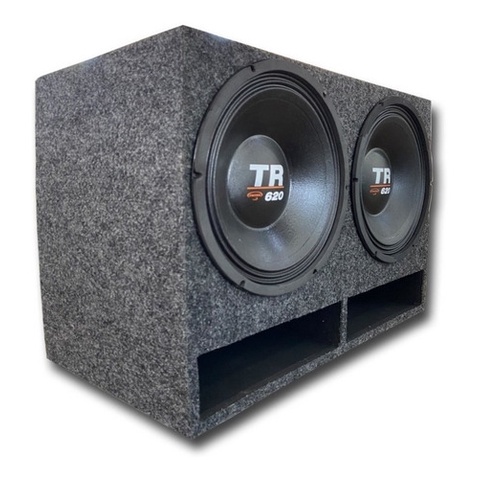 Caixa Duto Régua Horizontal 2 Alto Falante Triton Tr 620 4 Ohms Som Automotivo em Oferta na Shopee