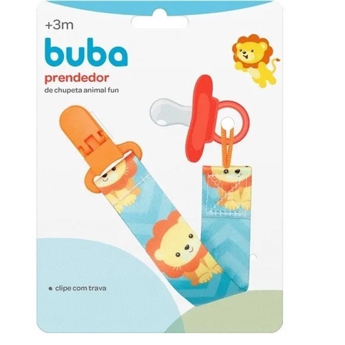 Prendedor de Chupeta Buba Bico Com Trava Prendedor de Chupeta Bebe Buba