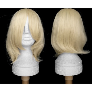 Peruca Cosplay Loiro Claro Curta Long Bob Howl - Pronta Entrega!!