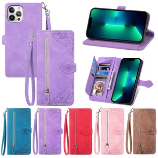 Xiaomi POCO X4 Pro 5G X4 GT X3 Nfc M4 Pro 4G M3 Pro 5G Multifuncional Zíper Carteira De Pulso Com Alça Embutida