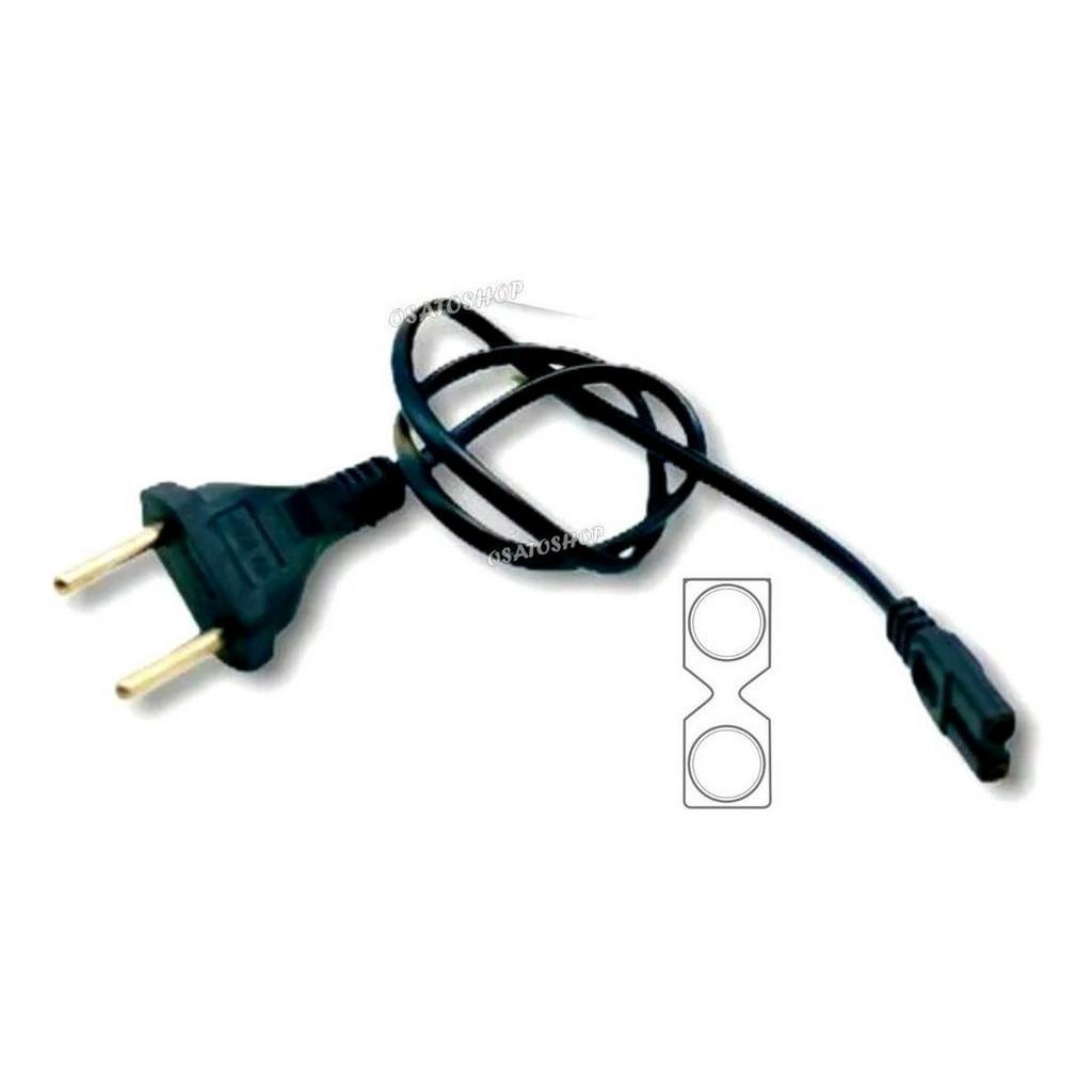 Cabo Carregador Força Tomada Encaixe 13mm X 5mm Oitinho 45cm