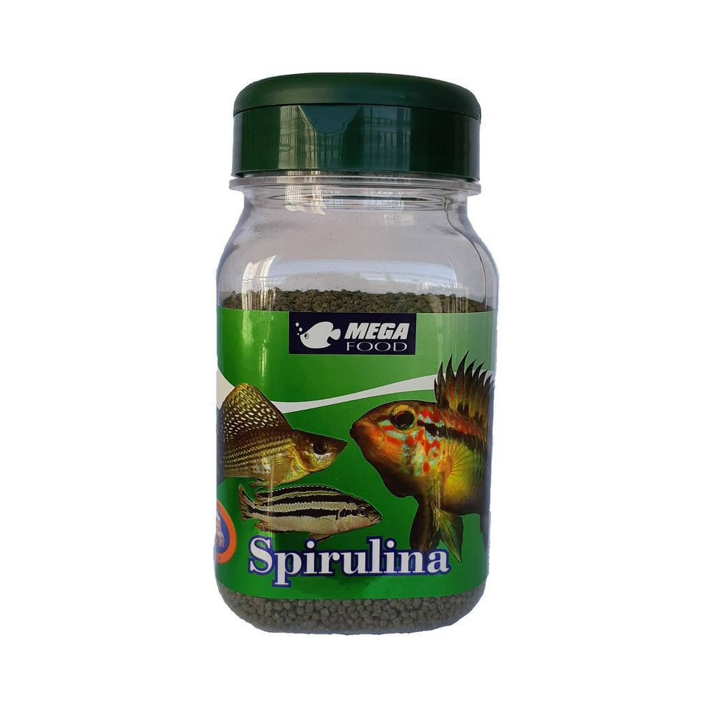 Ração Spirulina 150g mega food com alho para peixes