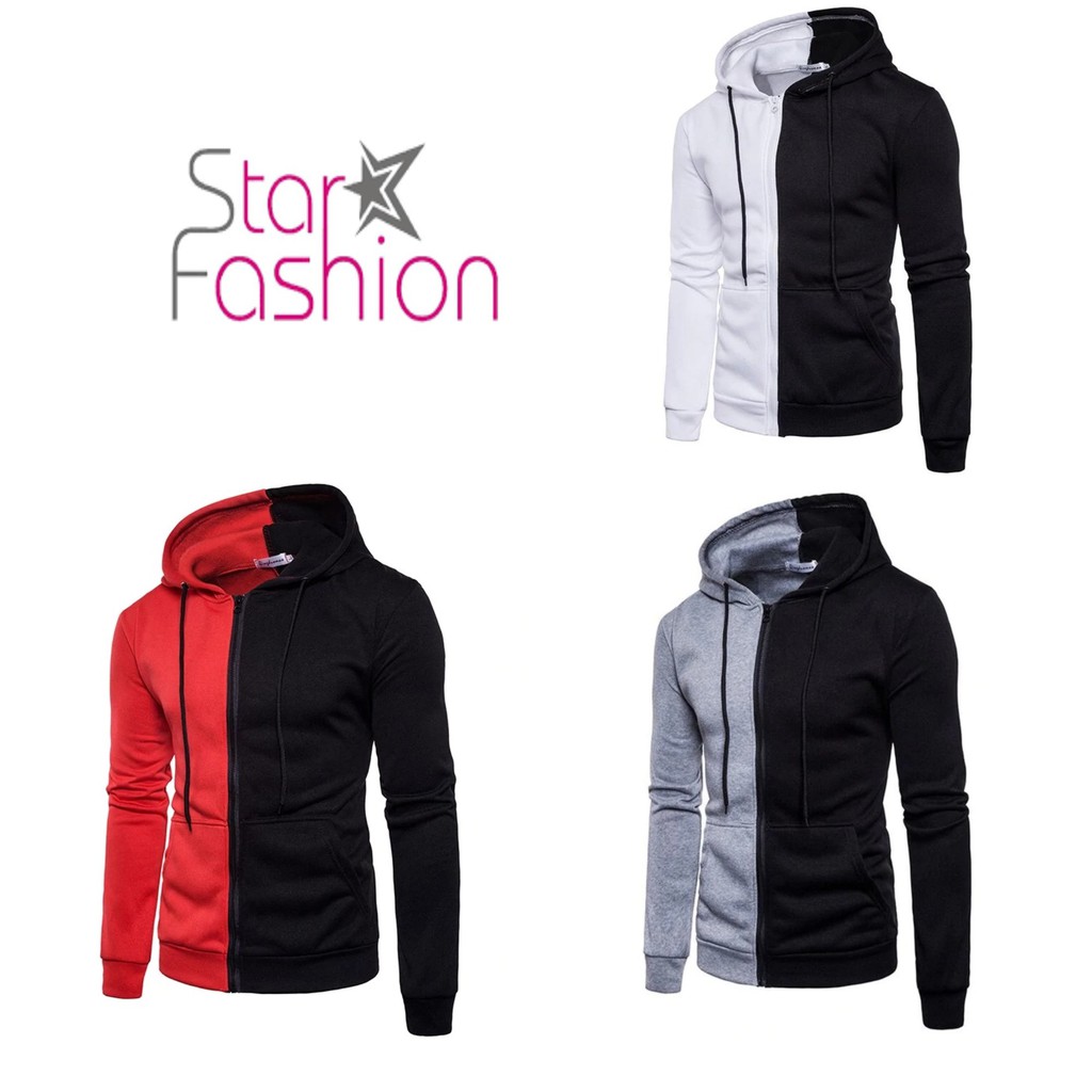 Dois Moletons l Suéter Com Zíper Casacos Masculinos Tops Roupas Masculinas Moda