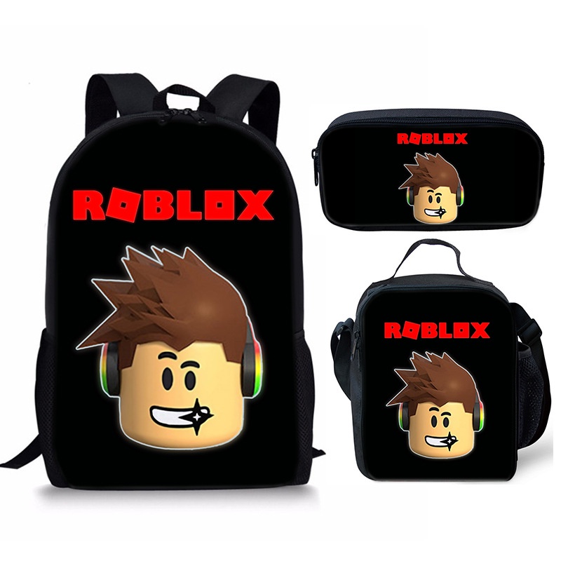 Kit 3: Bolsa Escolar Roblox, Mochila, Estojo De Lápis, Lante - R$ 201,31