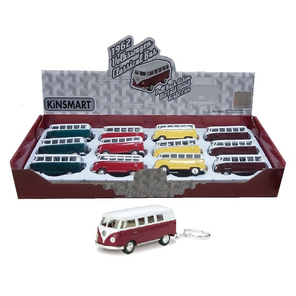 Chaveiro unidade Kombi Volkswagem Classical Bus 1962 Escala 1/64 em Oferta na Shopee