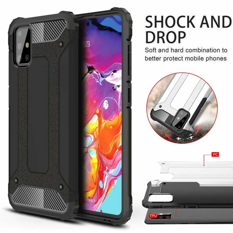 Capa Anti-Impacto TPU Resistente Ao + PC Para Samsung Galaxy A50 A50S A52 A72 A32 A12 A51 A71 A52S A31