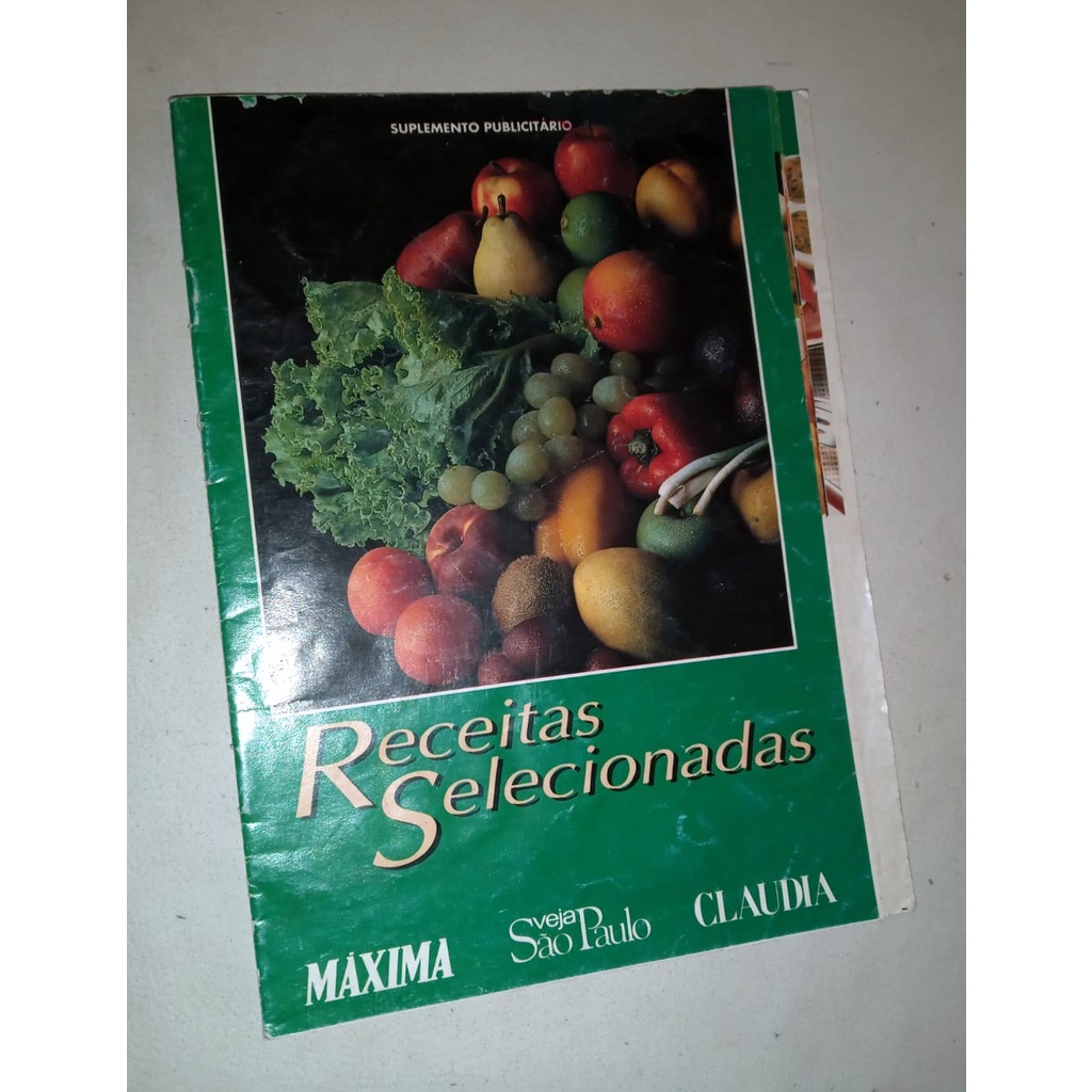 Revista Receitas Selecionadas Máxima Veja Cláudia