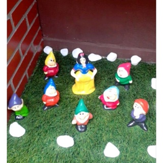 Branca de Neve e sete anões 18 cm Decoração de Jardim em Oferta na Shopee
