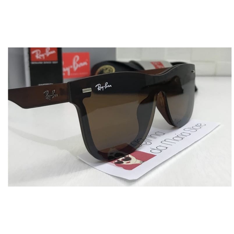 Óculos Sol RB Blaze Wayfarer Masculino e feminino Ray Ban cor preto Proteção Uv400 (EL1) Entrega | Shopee