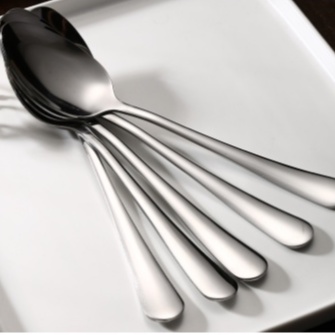 6 Peça Colher Grande De Aço Inox, Talheres De Mesa 20,8CM/50G