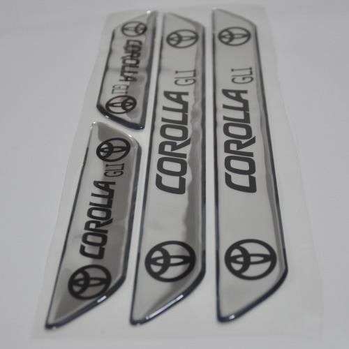 Protetor Soleira 4 Porta Relevo 3d Carro Toyota Corolla Gli