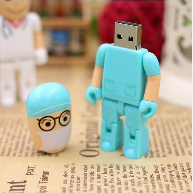 5 peças pendrive médico 4gb