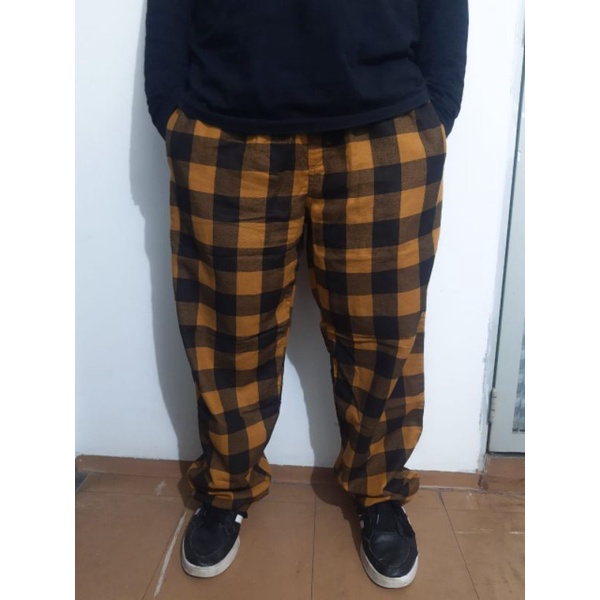 Calça xadrez flanela store masculina