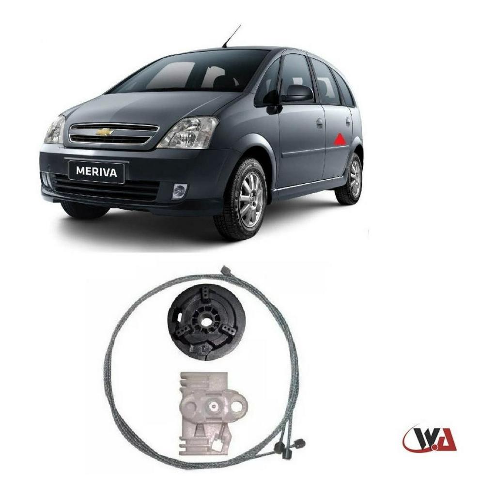 Kit Reparo Máquina Traseira Esquerda Vidro Elétrico Meriva