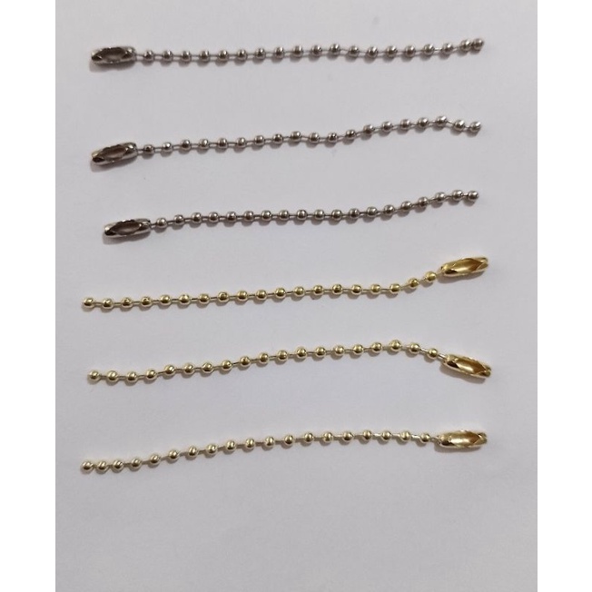 Corrente para TAG - 8/10CM Dourada / Prateada - Até 50 Peças