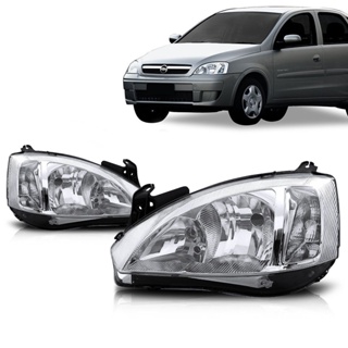 Par Farol Corsa Montana 2003 2004 2005 2006 2007 2008 2009 2010 2011 2012 Pisca Liso Cromado em Oferta na Shopee