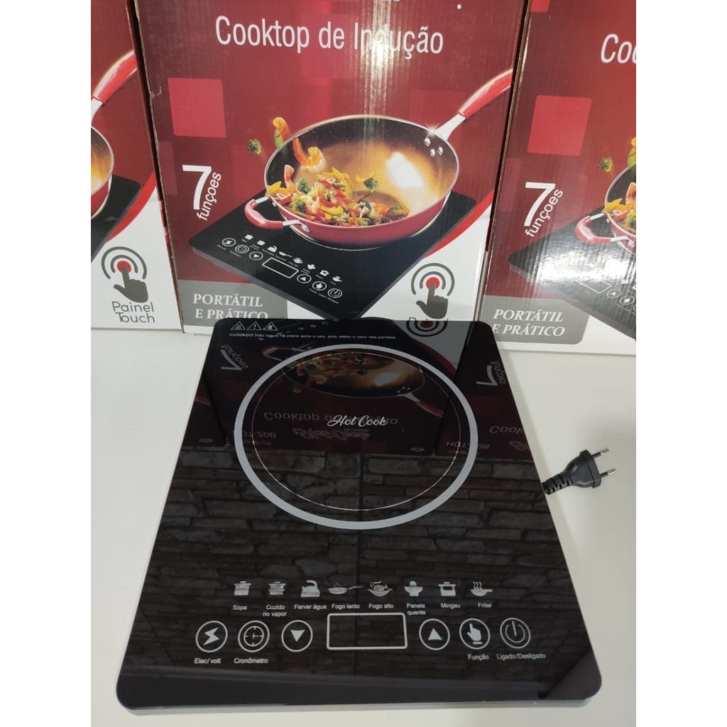 Cooktop Elétrico Portátil Touch Fogão Indução 1 Boca