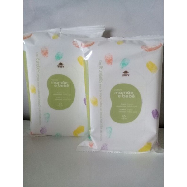 Lenços umedecidos Mamãe e Bebê Natura