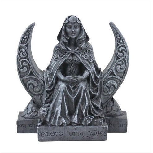 Deusa Lua Wicca Estatueta Resina Celta Arianrhod (pedra)