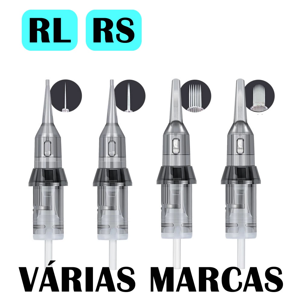 Cartucho Universal Para Tatuagem Traço Bucha 1 Unidade RL RS